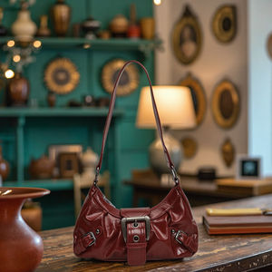 Bolsa de Ombro Personalizável Estilo Retrô Hot Girl com Forro de Poliéster em Duas Cores, Alça Única, Zíper, Impermeável, Alta Qualidade - Product Image 6