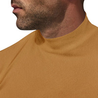 Sous-vêtements thermiques pour hommes automne-hiver, col montant, doublure polaire, manches longues, coupe ajustée, couche de base chaude, vente en gros