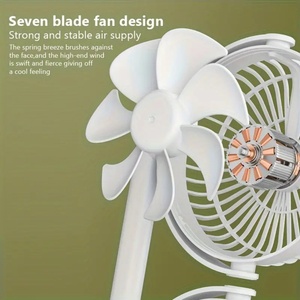 Portable USB Charging Bladeless Handheld Fan for Car Wall-Mounted Desktop Use <b>5V</b> Lithium <b>Battery</b> Air Cooling for Household Use - Product Image 6