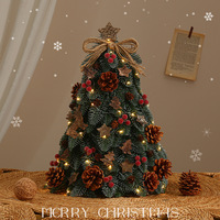 Set de Árbol de Navidad, Adorno de Escritorio para el Hogar, Diseño Creativo Famoso en Internet, Novedad 2026, Miniatura Decorativa DIY de PET