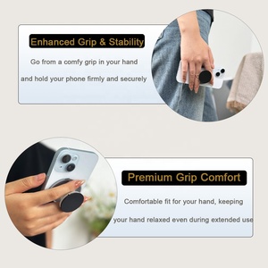 Nouveautés : Support magnétique flexible invisible avec <span class=keywords><strong>anneau</strong></span> de maintien, aimants N52, poignées pliables pour iPhone 17 - Product Image 5