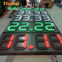 Panneau LED extérieur à 7 segments pour affichage numérique 888.8, couleur rouge, pour prix de l'essence, panneau LED pour station-service, panneau LED pour pylône de station-service