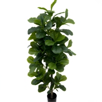 Fast Natürliche Hochzeitsdekoration Künstlicher Geigenblatt-Feigenbaum Blumendekoration Plastik-Kunstbaum Party-Heimdekoration Zubehör