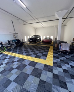 Piastrelle Rigide Modulari a Incastro Colorate per Pavimenti Garage Tappetini Industriali in Plastica per Officina e Autolavaggio - Product Image 4