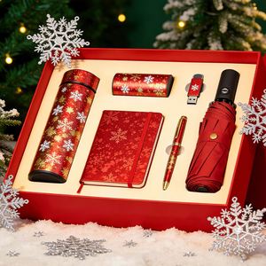 Christmas Promotion Gift Personalized Logo PU Leather Modern Notebook <b>USB</b> <b>Drive</b> Pen Umbrella Thermos Keychain Wholesale Bulk - Product Image 4