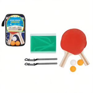 Juego de ping pong con palas, pelotas, red y estuche de transporte para jugar en interiores y exteriores - Product Image 2