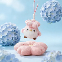Nouveau Pendentif en Peluche Oiseau Fleur de Cerisier Airongle, Rembourrage Coton PP, Poupée Dessin Animé Exquise, Cadeau d'Anniversaire pour Amis, 14 Unisexe