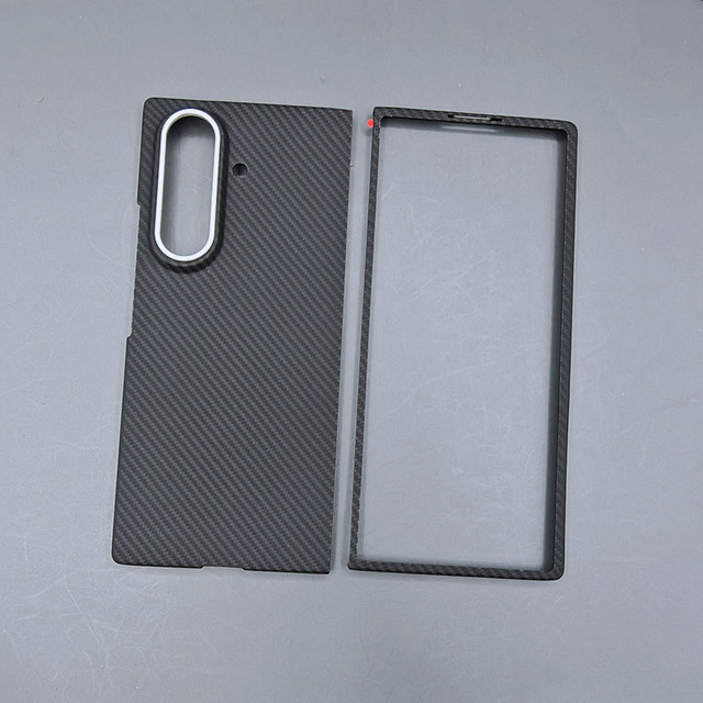 Real Carton Fiber Ultra Thin Full Cover Folding Cell Phone Case for Samsung Galaxy Z Fold 7 Front Rear Shell Protect Cover