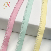 Bande élastique en dentelle de 10 mm pour sous-vêtements et lingerie, ruban élastique à picots pour la vente en gros