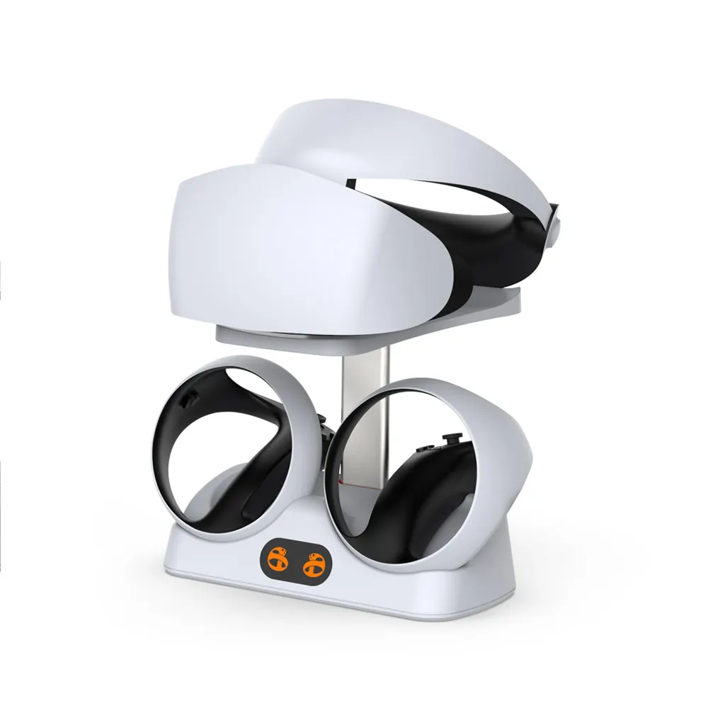 สถานีชาร์จพร้อมขาตั้งจอแสดงผลที่วางชุดหูฟัง VR สําหรับ PS5 VR2 (ไม่รวมชุดหูฟัง vr)