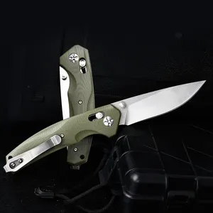 OEM/ODM personnalisé vente en gros EDC G10 manche 8CR14 couteaux de plein air chasse Camping poche couteau pliant couteaux couteau pliant