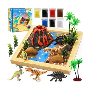 New Designs DIY Clay Artwork Make Your Own Dinosaur Art& Craft Kits for Kids