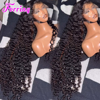 Perruque de cheveux naturels bouclés birmans indétectable, effet cuir chevelu réel, sans colle, avec dentelle frontale HD, cheveux humains vietnamiens