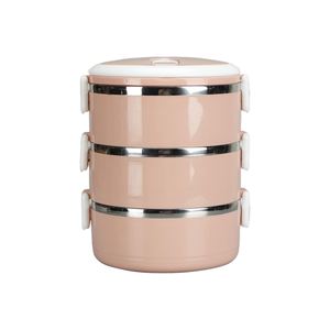 Newest Heat Preservation Multi Layer Portable Stainless Steel Bento <b>Lunch</b> <b>Box</b> Plastic Foldable 2 <b>Compartments</b> for Adults Kids - Product Image 1