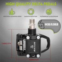 Pédales de vélo sans clip OEM/ODM BUCKLOS en alliage d'aluminium, pédales autobloquantes pour vélo de route