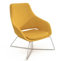 Chaise de bureau ergonomique à dossier haut ajouré, avec cadre fixe, mousse intégrée, pour Loft, hôtel, réception, pour bureau, pièces