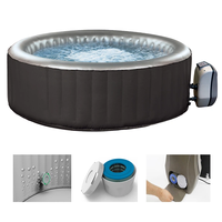 Spa gonflable portable sur mesure pour 3-4 personnes, bain à remous extérieur, jacuzzi, bain de massage, piscine, design moderne, durable, relaxation