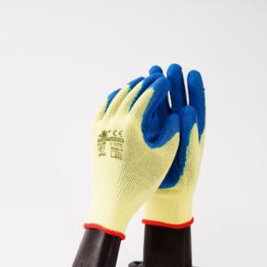 Guantes de Trabajo de Seguridad de Alta Resistencia, Tejido Sin Costuras de Poliéster Calibre 13, con Revestimiento de Látex Arrugado - Product Image 6