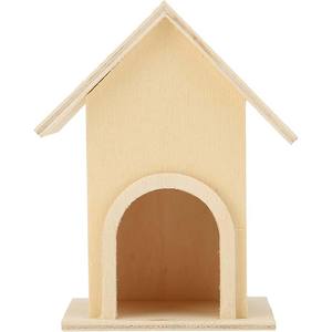 Maison d'oiseau en bois décorative <span class=keywords><strong>Mini</strong></span> mangeoire à oiseaux <span class=keywords><strong>Cage</strong></span> jardin et décoration artisanale de peinture pour enfants - Product Image 4