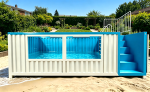 <span class=keywords><strong>Piscina</strong></span> Portátil Sobre el Suelo, <span class=keywords><strong>Piscina</strong></span> Prefabricada en Contenedor para Adultos y Niños - Product Image 2