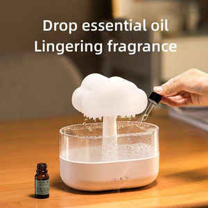 Humidificador de gotas de <span class=keywords><strong>lluvia</strong></span> 2 en 1, aromaterapia de ruido blanco, 7 colores, luces nocturnas, 200ml, difusor de aromaterapia relajante <span class=keywords><strong>y</strong></span> <span class=keywords><strong>para</strong></span> <span class=keywords><strong>dormir</strong></span> - Product Image 4