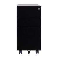 Armoires mobiles métalliques modernes personnalisables à ouverture latérale, 3 tiroirs, serrure à clé, pour hôtels et familles, mobilier commercial durable