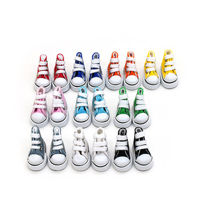 Zapatos De Lona Blancos Para Muñecas BJD Escala 1/6, De 5 Cm De Largo, Accesorio De Vestuario Para Muñecas De Colección
