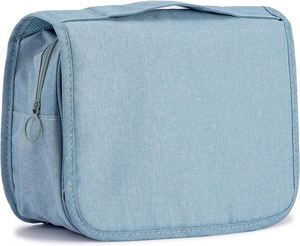 Trousse de toilette multifonction portable pour voyage, pochette de maquillage, trousse de toilette, organiseur de produits de toilette (Bleu Brume) - Product Image 1