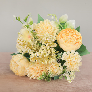 Großhandel hochwertige Simulation 7-Kopf-Philip <span class=keywords><strong>Rose</strong></span> künstliche Blumen Hochzeit Brautstrauß für Heimdekoration - Product Image 4