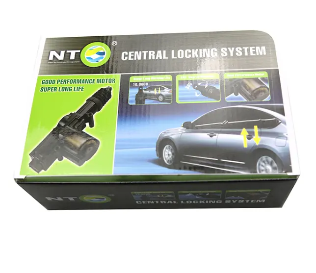 NTO Remote kunci pintu mobil Universal 4 pintu, Kit sistem masuk tanpa kunci pengunci pintu pusat Alarm pencuri