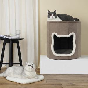 Casa del gatto pieghevole casa del gattino all'ingrosso della fabbrica del condominio dell'animale domestico - Product Image 1