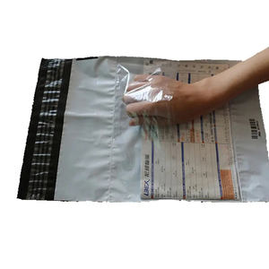 Горячая распродажа, полиэтиленовые пакеты для доставки, белая водонепроницаемая упаковочная сумка для одежды, курьерские конверты, почтовая сумка с карманом - Product Image 6