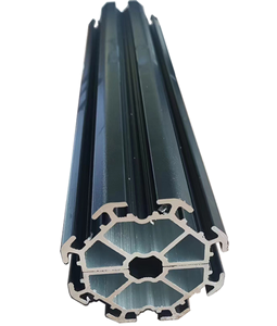 Tủ bếp tối giản mạ vàng đen, cửa tủ bằng nhôm, khung nhôm, cửa kính tủ bằng nhôm - Product Image 5