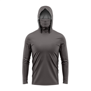 Camiseta de Pesca para Hombre al por Mayor OEM, Sudadera con Capucha, Manga Larga, Deportiva, de Secado Rápido, Transpirable, UPF 50, Spandex/Poliéster, Serigrafía - Product Image 2