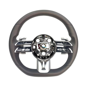 Volant en cuir perforé et fibre de carbone C217 W211 W212 W221 W222 C63 GLA45 C43 SLC pour <span class=keywords><strong>Mercedes</strong></span> Benz S63 AMG Upgrade - Product Image 5