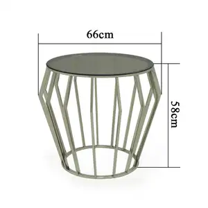 Metallo dorato a zig pattern zag per la temperatura che tiene la vita di qualsiasi stanza degli oggetti e il tavolino esterno/