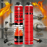 Mousse isolante expansive auto-extinguissante en polyuréthane (PU) ignifuge classe B2 pour la construction, les tuyaux et les câbles