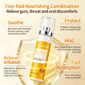 <span class=keywords><strong>Spray</strong></span> buccal apaisant au venin d'abeille et à la <span class=keywords><strong>propolis</strong></span> Keleek 20ml – Formule douce pour une haleine fraîche instantanée et un soulagement <span class=keywords><strong>de</strong></span> l'inconfort buccal – Format portable - Product Image 4