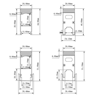 DHT-2047 Prix d'usine Nouveau design Tube LED extérieur Barre lumineuse linéaire pour éclairage mural de façade de bâtiment