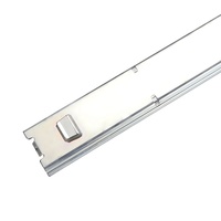 Roulement télescopique latéral YABELY Rv 53mm extension complète 120kg glissière de tiroir robuste verrouillable garde-corps de canal de charge
