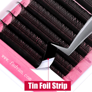 Lujo negro Premium 3Dw 5Dw suministros de extensión de pestañas Natural profesional al por mayor visón seda coreana FADVAN <span class=keywords><strong>YY</strong></span> W pestañas - Product Image 6