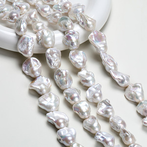 Perles de culture d'eau douce baroques de grande taille en gros, pour la fabrication de bijoux faits main avec un design en queue de poisson, accessoires de produits semi-finis - Product Image 1