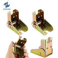Charnières pliantes verrouillables en métal robuste à 180 degrés, antirouille, support pliable, design contemporain, pieds de meubles pour la maison et le bureau