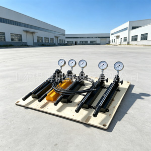 Huanjun Cp-390 High Pressure Manual Hydraulic Pump Aluminum Alloy For Bridge Repair - Product Image 1