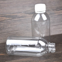 Bouteille en plastique PET transparente de 200 ml pour sirop contre la toux liquide, bouteilles de médicaments, bouteilles de liquide oral, haute qualité