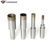 Foret diamanté pour verre 10 mm à tige conique, foret fritté pour le perçage du verre architectural, du verre de salle de bain et du verre flotté