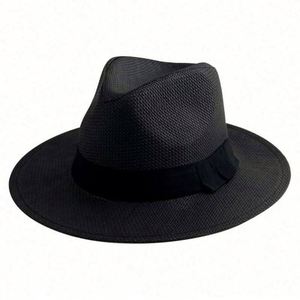 Chapeau Panama Classique Ajustable en Paille – Style Tendance Fait Main avec Impression Sérigraphiée, Protection Solaire, Chapeau de Plage pour Femme - Product Image 3