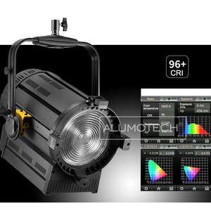 ALUMOTECH DMX 350W 5500K Cao CIR LED Fresnel Ánh Sáng Tại Chỗ Cho Nhiếp Ảnh Phòng Thu Video Chiếu Sáng Tốt Hơn So Với 1200W <span class=keywords><strong>HMI</strong></span> Chiếu Sáng - Product Image 2
