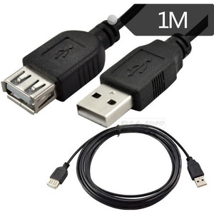 Usb2.0 Cable Black <b>Extension</b> Male To Female <b>Micro</b> 5Pin Data Transfer For Mobile Devices - Product Image 1