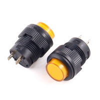 Interrupteur à bouton-poussoir circulaire R16-503 Bouton d'alimentation autobloquant/à réinitialisation automatique sans lumière/avec lumière 4 broches et 2 broches 16MM